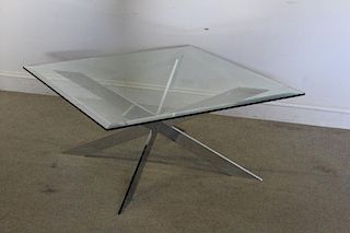Midcentury Pace Chrome Base Coffee Table.