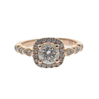 Jeff Cooper GIA 1.00ct K SI2 Diamond 14k Gold Engagement Ring