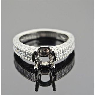Martin Flyer Platinum Diamond Engagement Ring Setting