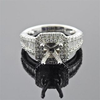 14k Gold Diamond Engagement Ring Setting