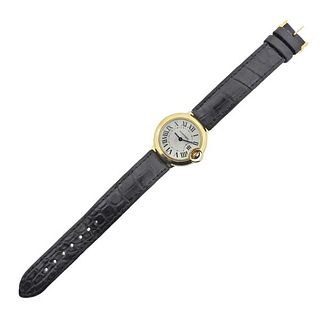 Cartier Ballon Blue 18k Gold Quartz Watch 3006