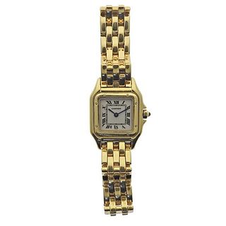 Vintage Cartier Panthere 18k Gold Quartz Ladies Watch 8669