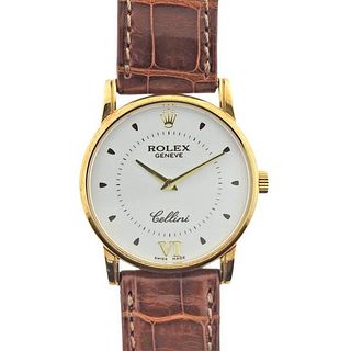 Rolex Cellini 18k Gold Manual Wind Watch 5116