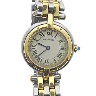 Cartier Panthere Vendome 18k Gold Stainless Steel Quartz Watch 6692
