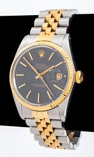 Rolex Steel & 18K Yellow Gold Datejust Watch