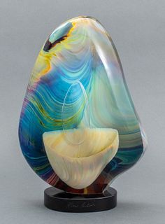 Dino Rosin "Panieta" Murano Art Glass Sculpture
