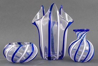 Archimede Seguso for Tiffany & Co., Blue & White 3