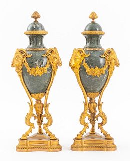 Belle Epoque Louis XVI Style Ormolu Mounted Vases