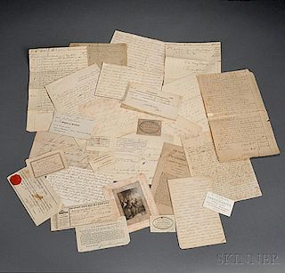 Letters, Documents, Printed Ephemera, 18th-19th Century.