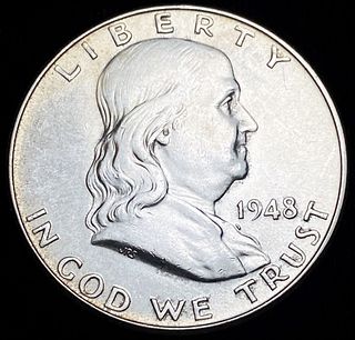 1948 Franklin Silver Half Dollar MS64