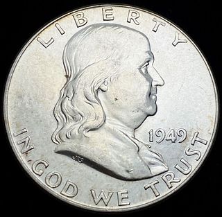 1949 Franklin Silver Half Dollar MS65
