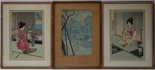 (3) SHIRO KASAMATSU Prints (Japanese, 1898-1911)