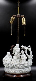 Chinese Blanc de Chine Figural Grouping.