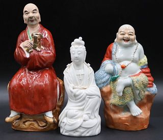 (3) Chinese Seated Figures.
