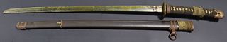 MILITARIA. Signed Japanese WWII Officer's Shin-