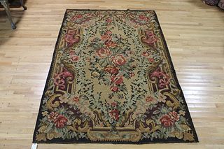 Antique Floral Decorated Carpet.