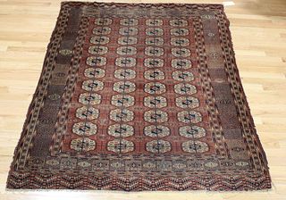 Antique & Finely Hand Woven Bokhara Style Carpet