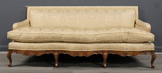Midcentury Down Filled Louis XV Style Sofa.