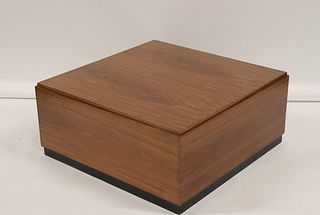 Vintage Cube Form Coffee Table with Ebonised Base