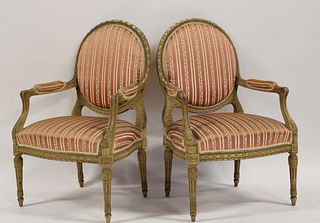 A Pair Of Finely Carved Antique Louis XV 1 Style