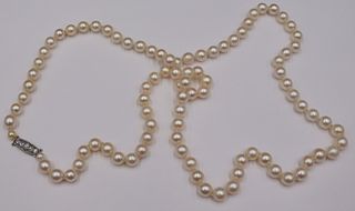 JEWELRY. French 18kt Gold, Diamond, and Pearl