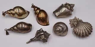SILVER. Collection of Silver Shell Objects d'Art.
