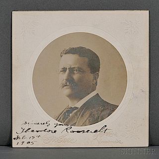 Roosevelt, Theodore (1858-1919) Signed Photograph, 17 February 1905.