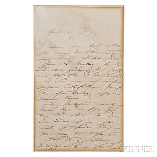 Schumann, Clara (1819-1896) Two Autograph Letters Signed.