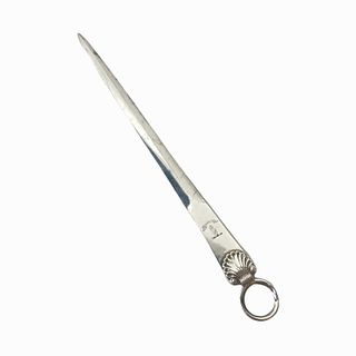 English Silver Electroplate Shell Letter Opener