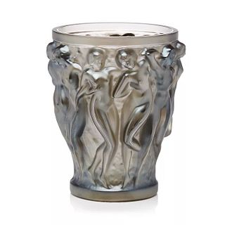 LALIQUE FRANCE Bacchantes Vase- Bronze