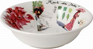 Set of 4 GIEN FRANCE Porcelain Cereal Bowls