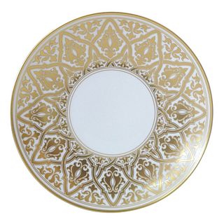 2 BERNARDAUD Porcelain Plates: Vegetal & Venise