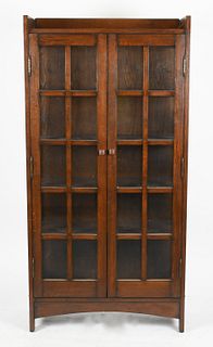 An Arts and Crafts Style Oak Bookcase