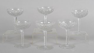 A Set of Six Baccarat Champagne Glasses