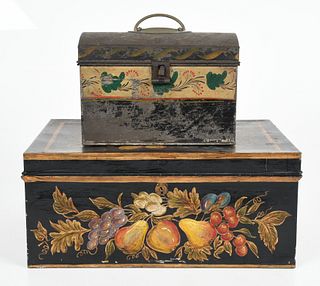 Two Toleware Boxes