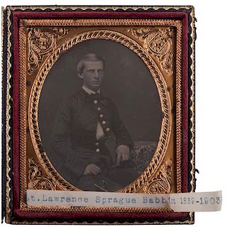 Sixth Plate Daguerreotype of Civil War & Indian Wars-Era Officer Lawrence Sprague Babbitt