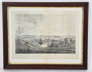 A View of Bethlehem PA, After Thomas Birch