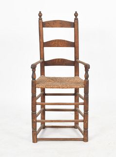 American Maple and Oak Ladder Back High Chair