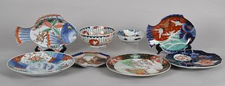 Eight Japanese Imari Porcelain Tablewares