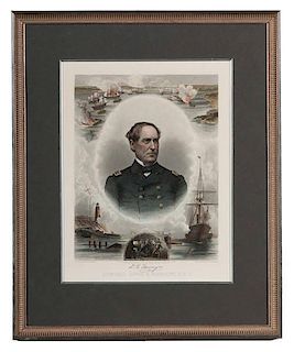 Admiral D.G. Farragut, Engravings by Buttre and Kurz & Allison 