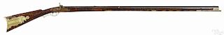 H. E. Leman, Lancaster, Pennsylvania full stock percussion rifle, approximately .40 caliber