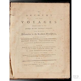 Cook's First Voyage, John Hawkesworth (c. 1715-1773) An Account of the Voyages Undertaken by the Order of His Present Majesty for Maki
