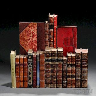 Decorative Bindings, English Literature, Twenty Volumes.