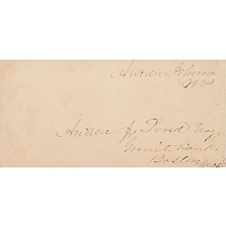 Andrew Johnson Franked Envelope