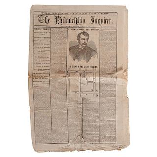 Lincoln Assassination Newspapers, Featuring Daily Morning Chronicle, April 15, 1865, Plus