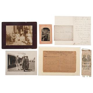 The Prominent Miller Family of Upper Arlington, Ohio, 19th & 20th Century Archive, Featuring Photographs, Correspondence, & Documents Signed by Politi