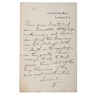 Herbert Hoover ALS to Mining Partner W.J. Loring, August 1908