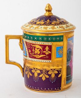 Royal Vienna Porcelain Covered Cup, ca. 1900