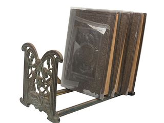 Antique Beautiful Expandable Book Rack Bookends