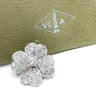 Van Cleef & Arpels 18k  Gold Diamond Flower Pendant